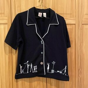 Women’s vintage button down top